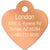 The Hillman ID Tag - Rose Gold Plated Brass Heart with Crystal - The Pets Club