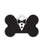 The Hillman ID Tag - Tuxedo Epoxy Large Bone - The Pets Club