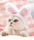 The Pets Club Cute Costume Bunny Rabbit Hat with Ears for Cats Small Dogs Party Costume