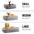 ThePetsClub Dirt-Proof Memory Foam Dog Bed With Bolster - ThePetsClub