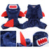 The Pets Club Shark Coat Winter Costume Holiday Coat Hoodie for Small Dogs and Cats