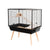ZOLUX NEO SILTA SMALL RODENT CAGE - BLACK - ThePetsClub