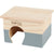 ZOLUX RECTANGULAR HOME COLOR WOODEN HOUSE - MEDIUM/GREY - ThePetsClub