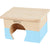 ZOLUX RECTANGULAR HOME COLOR WOODEN HOUSE - SMALL/BLUE - ThePetsClub