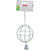 Zolux Metallic Hanging Hay Ball Grey 10cm Dia. - The Pets Club