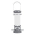 Zolux Wild Bird Plastic Silo Feeder 2 Perch - Grey